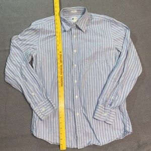 3/$15 JCrew Shirt Button Down Medium Shirt Blue White Striped Preppy Classiccore